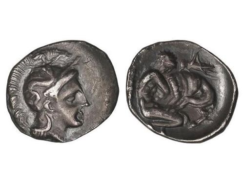 Dióbolo. 302-281 a.C. TARAS. ... 