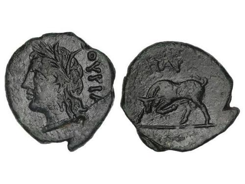 AE 17. 280-213 a.C. THOURIOI. ... 