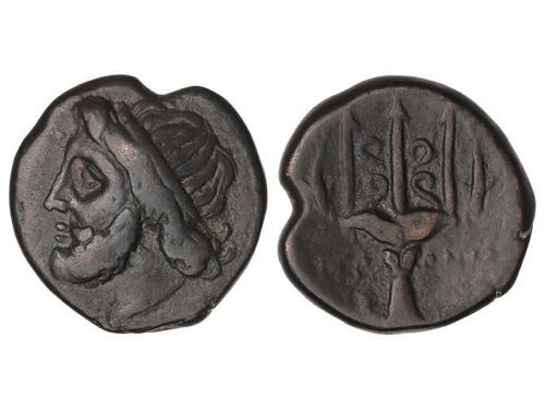 AE 22. 275-215 a.C. HIERON II. ... 
