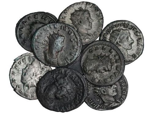 Empire - Lote 9 monedas AE 3 y ... 