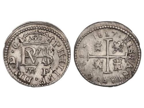 Philip IV - 1/2 Real. 1627. ... 