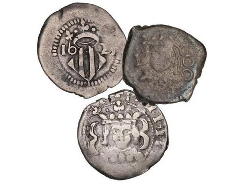 Philip IV - Lote 3 monedas ... 