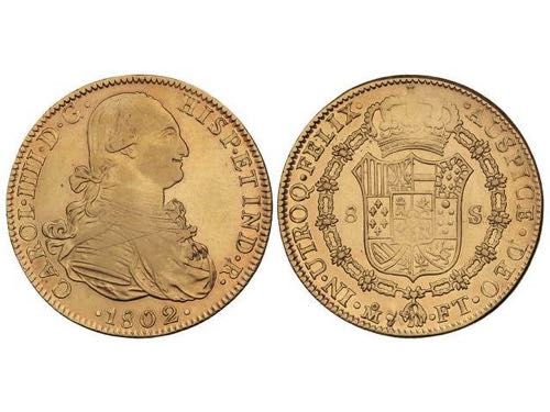 Charles IV - 8 Escudos. 1802. ... 