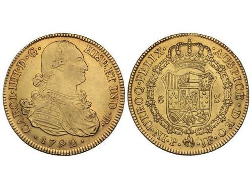 Charles IV - 8 Escudos. 1792. ... 