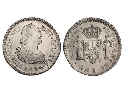 Ferdinand VII - 1/2 Real. 1809. ... 