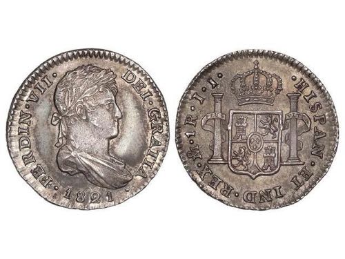 Ferdinand VII - 1 Real. 1821/0. ... 