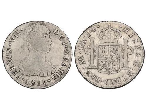 Ferdinand VII - 2 Reales. 1811. ... 