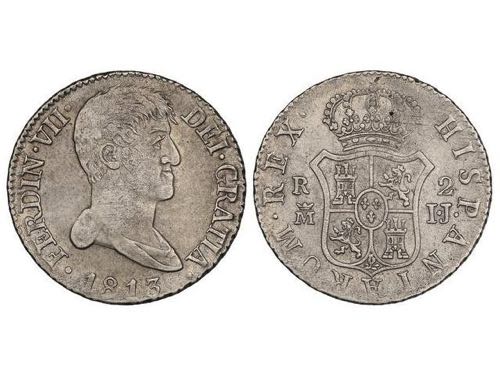 Ferdinand VII - 2 Reales. 1813. ... 