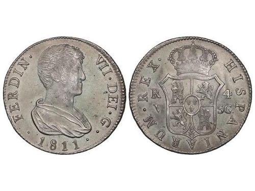 Ferdinand VII - 4 Reales. 1811. ... 