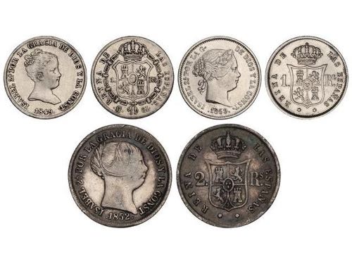 Elisabeth II - Lote 3 monedas 1 ... 