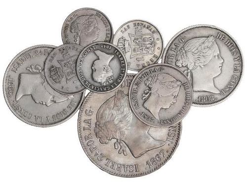 Elisabeth II - Lote 8 monedas 1 ... 