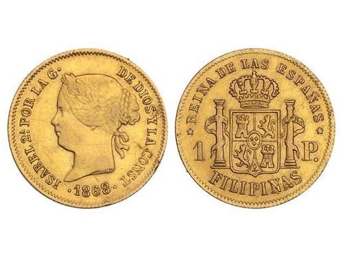 Elisabeth II - 1 Peso. 1868/7. ... 