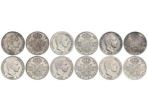 Serie 6 monedas 20 Centavos de ... 