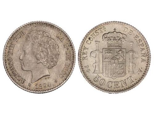 50 Céntimos. 1894. (*9-4). ... 