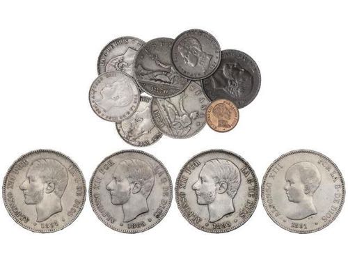 Lote 13 monedas 1 Céntimo a 5 ... 