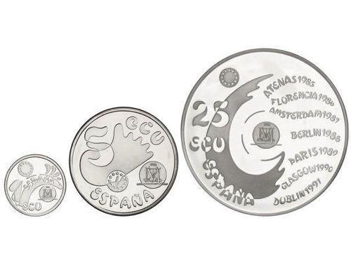 Ecu Issues - Serie 3 monedas 1, 5 ... 