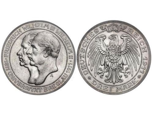 German States - 3 Marcos. 1911-A. ... 