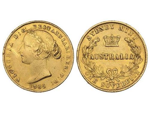 Australia - Soberano. 1865. ... 