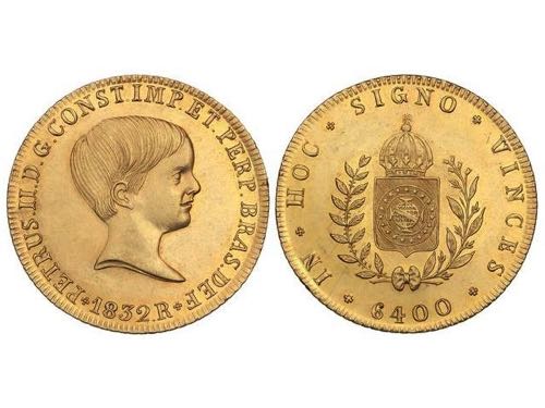 Brazil - 6.400 Reis. 1832-R. PEDRO ... 