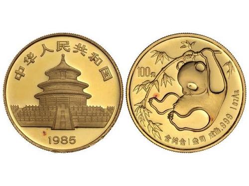 China - 100 Yuan. 1985. 31,13 grs. ... 