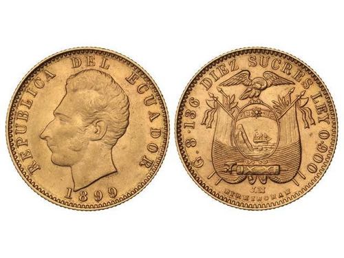 Ecuador - 10 Sucres. 1899. ... 