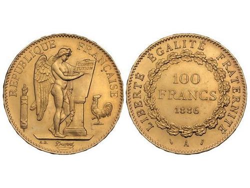 France - 100 Francos. 1886-A. ... 