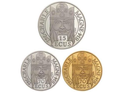 France - Lote 3 monedas 100 ... 