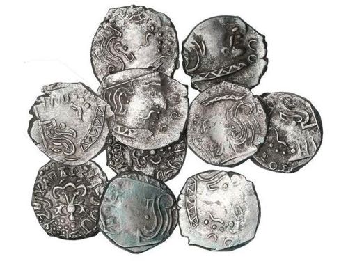 India - Lote 10 monedas Dracma. ... 