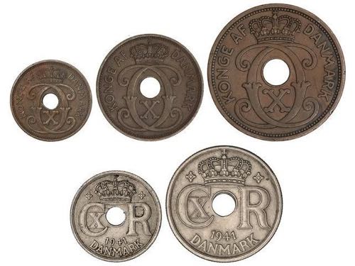 Faroe Islands - Lote 5 monedas 1, ... 