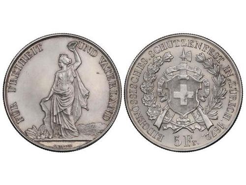 Switzerland - 5 Francos. 1872. ... 