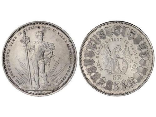 Switzerland - 5 Francos. 1879. ... 