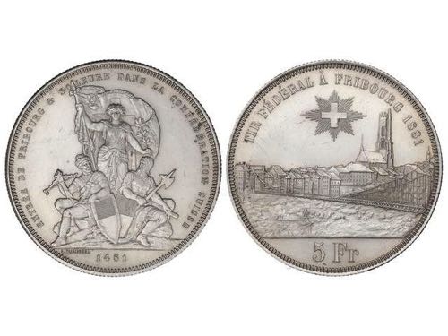 Switzerland - 5 Francos. 1881. ... 