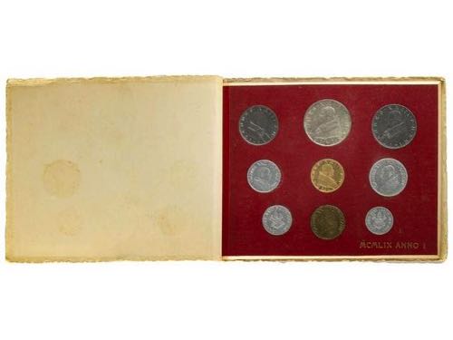 Vatican - Serie 9 monedas 1 a 500 ... 