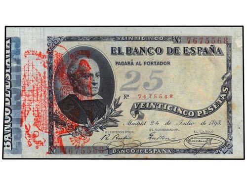 Spanish Banknotes - 25 Pesetas. 24 ... 