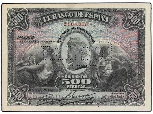 Spanish Banknotes - 500 Pesetas. ... 
