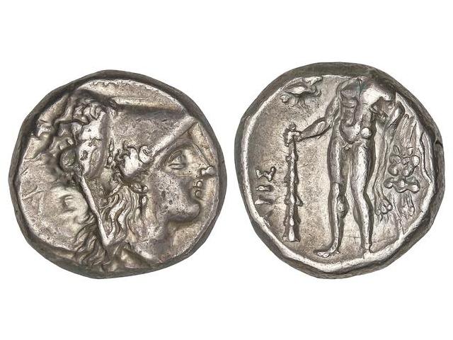 Didracma. 330-325 a.C. HERACLEA. ... 