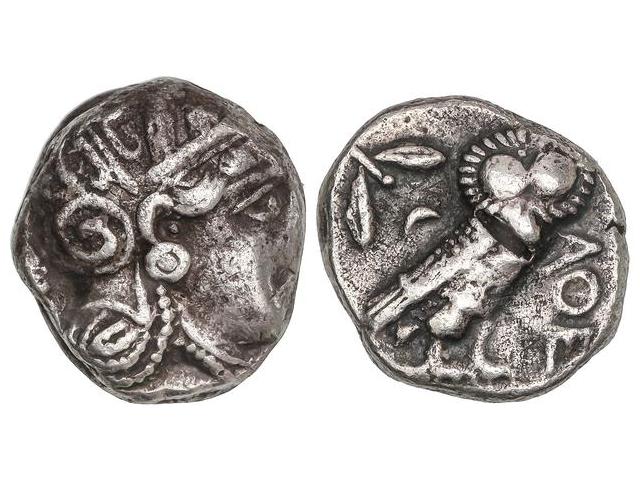 Tetradracma. 480-407 a.C. ATENAS. ... 