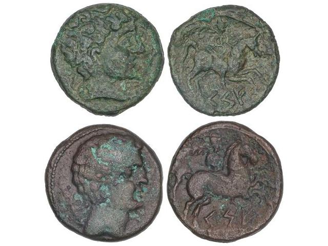 Lote 2 monedas As. 120-20 a.C. ... 