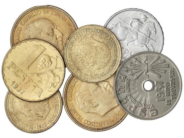 Estados Español - Lote 7 monedas ... 