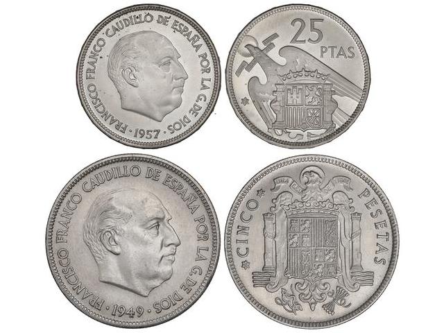 Estados Español - Lote 2 monedas ... 