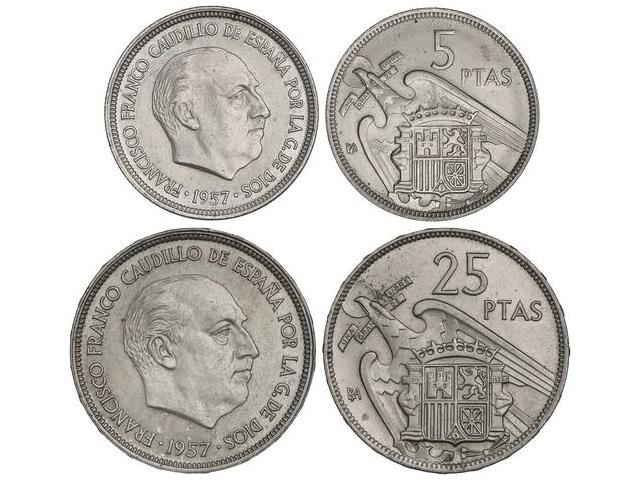 Estados Español - Lote 2 monedas ... 