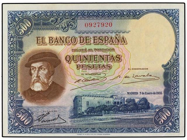 Spanish Banknotes - 500 Pesetas. 7 ... 