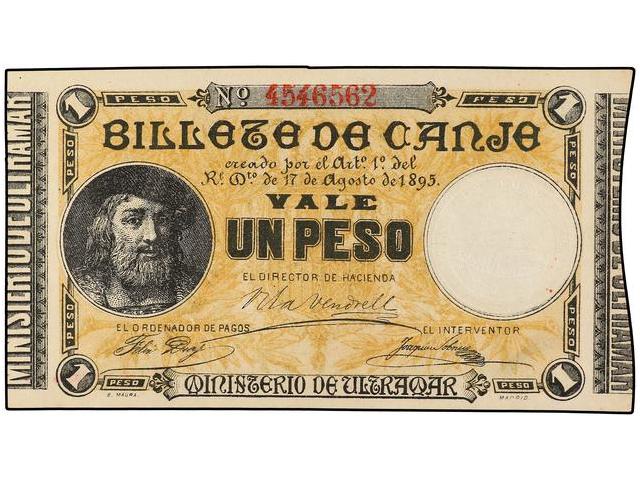 1 Peso. 17 Agosto 1895. ... 