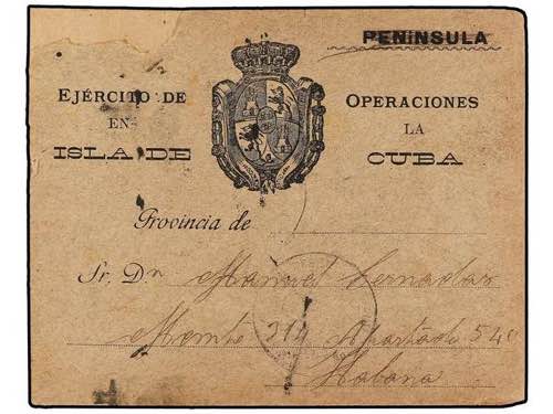 CUBA. 1896. SOBRE circulado en el ... 