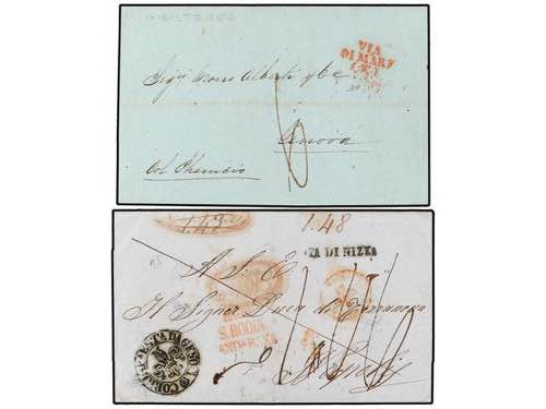 GIBRALTAR. 1841-47. DOS cartas ... 