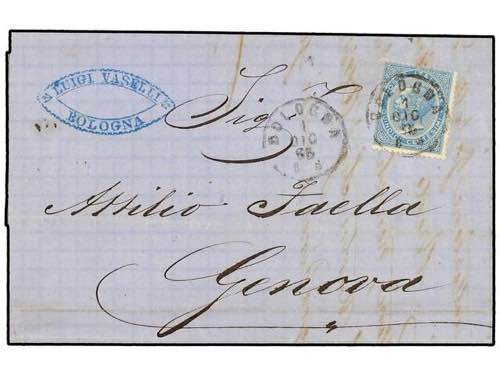 ITALIA. Sa.18. 1863. Carta ... 