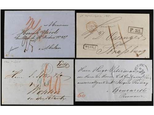 RUSIA. 1856-66. ELEVEN letters ... 