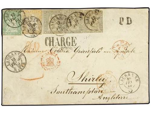 SUIZA. 1860 (Feb. 12). Registered ... 