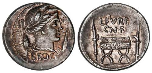 Denario. 63 a.C. FURIA. Furius ... 