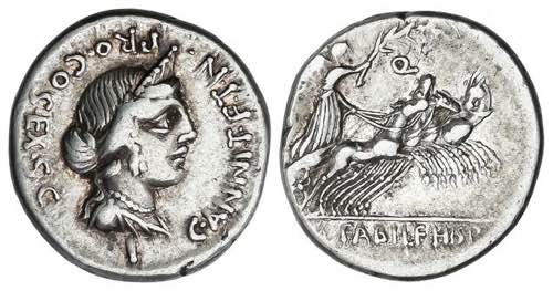 Denario. 82-81 a.C. ANNIA. C. ... 